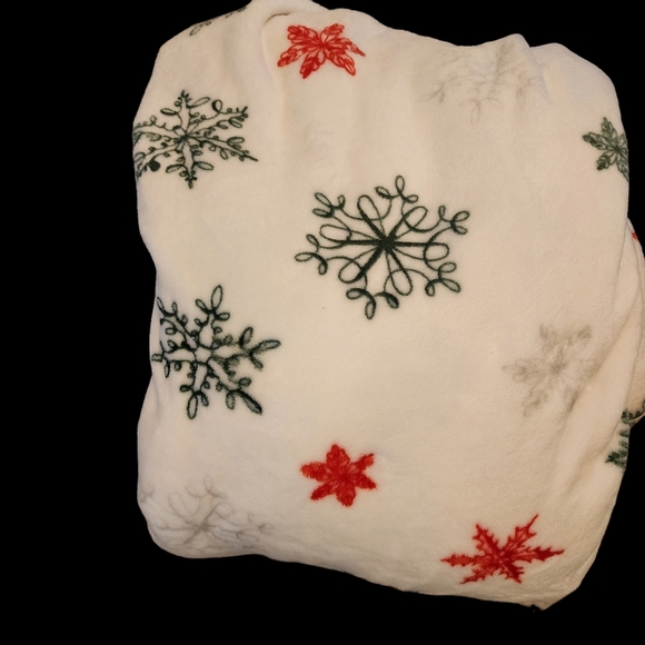 Kate Spade Snowflakes Twin Size Plush Fleece Throw Blanket  NWOT - Picture 4 of 4